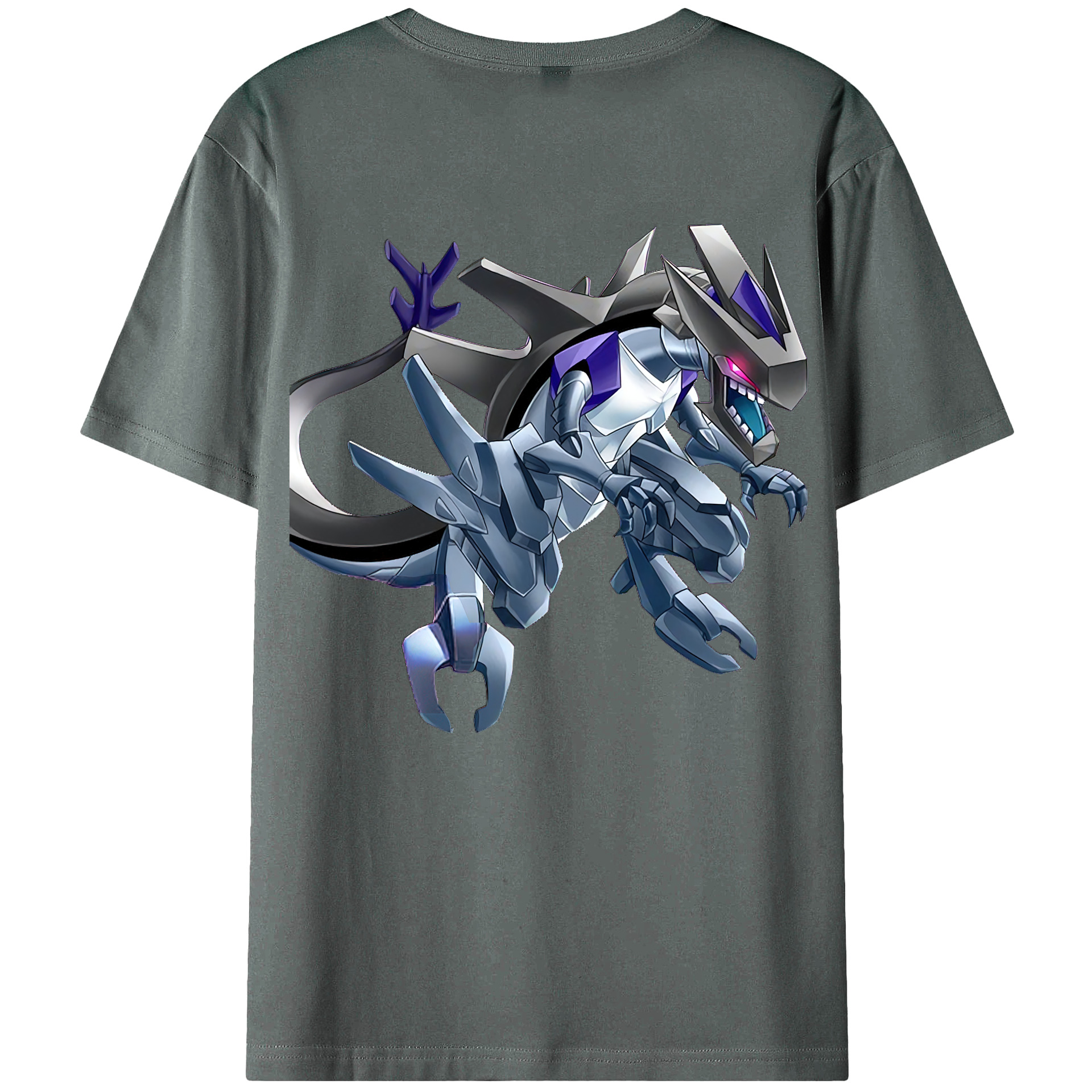 （画像用） 遊☆戯☆王 Yu-Gi-Oh! 綿100％ メンズ半袖Tシャツ（バックプリント） 通気性